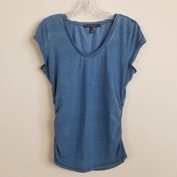 WHBM Ruched Cap Sleeve Top Small - Picture 1 of 4